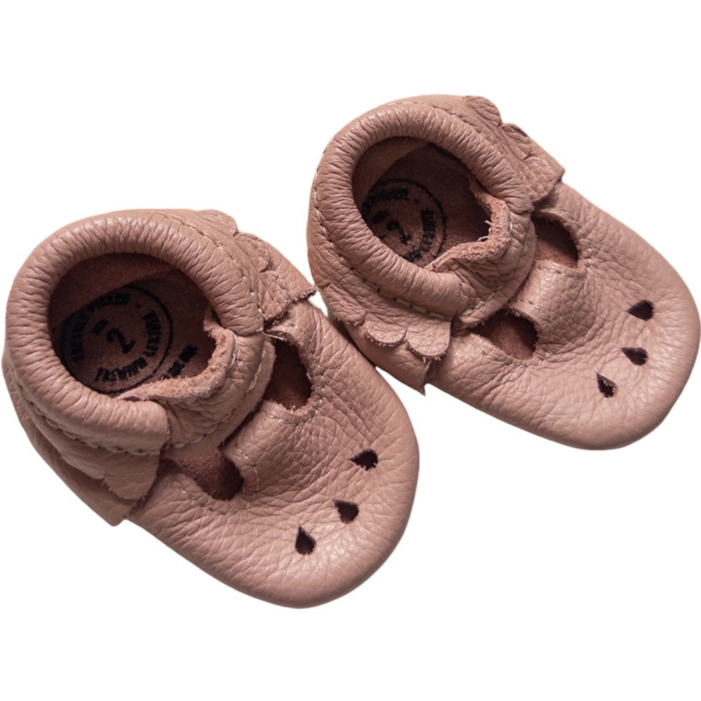 Freshly Picked Blush Mary Jane Baby Shoe Size 2